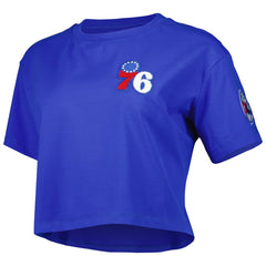 NBA - Philadelphia 76ers Pro Standard Women's Classics Boxy T-Shirt - Royal