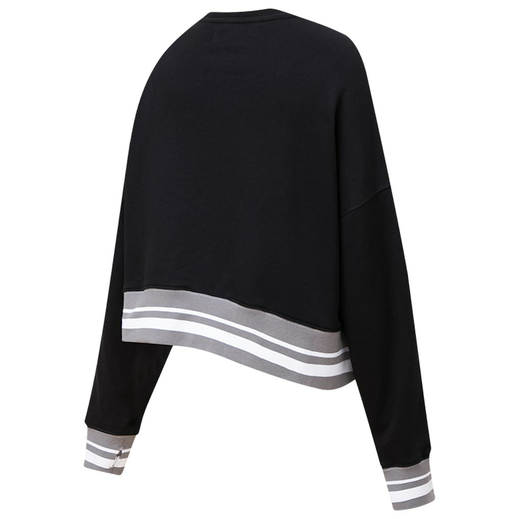 NBA - Brooklyn Nets Pro Standard Women's Mash Up Pullover Sweatshirt - Black