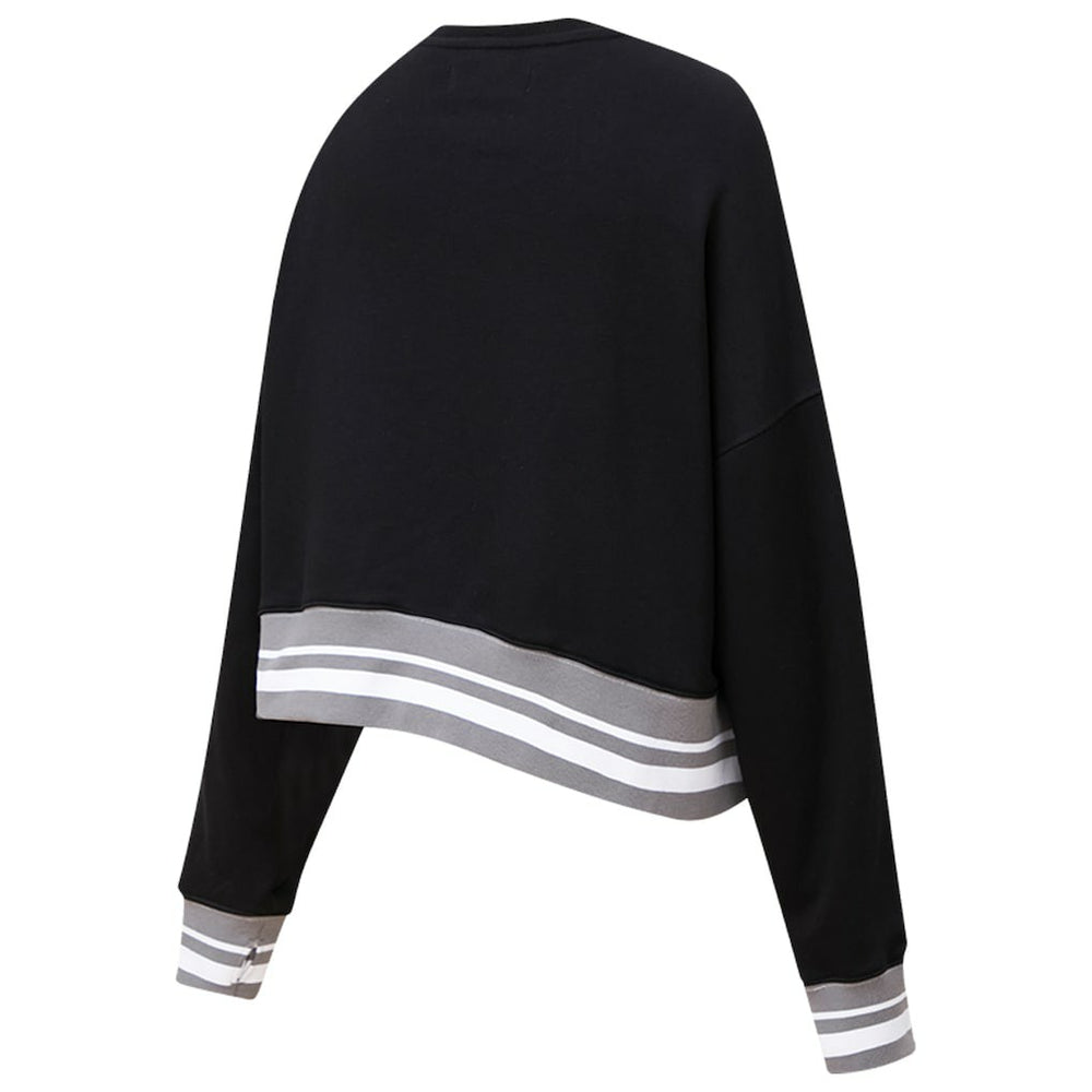 NBA - Brooklyn Nets Pro Standard Women's Mash Up Pullover Sweatshirt - Black
