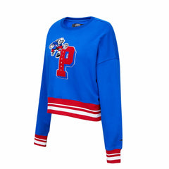 NBA - Philadelphia 76ers Pro Standard Women's Mash Up Pullover Sweatshirt - Royal