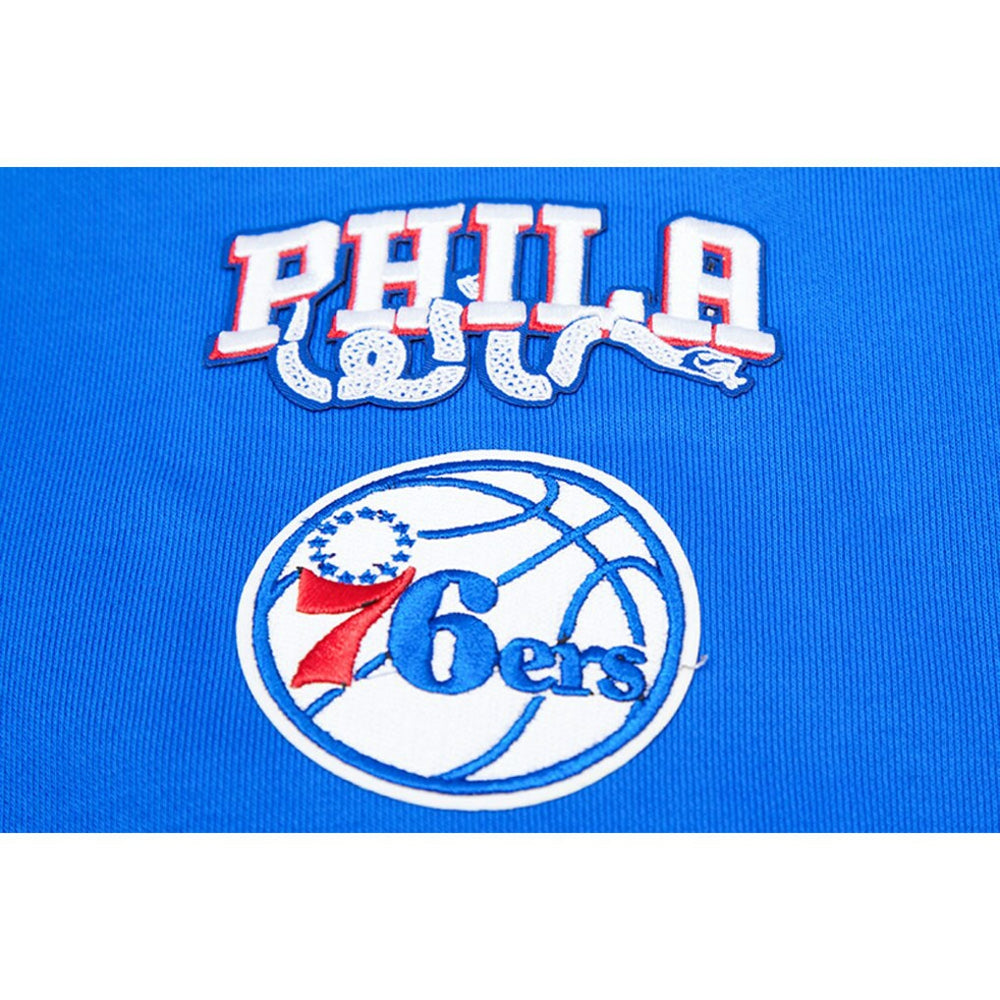 NBA - Philadelphia 76ers Pro Standard Women's Mash Up Pullover Sweatshirt - Royal