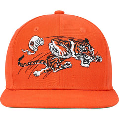Cincinnati Bengals Youth Gridiron Classics Ground Snapback Hat Orange - Mitchell & Ness