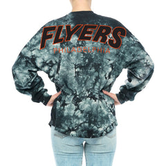 Philadelphia Flyers - Fanatics Women's Crystal-Dye Long Sleeve T-Shirt Black