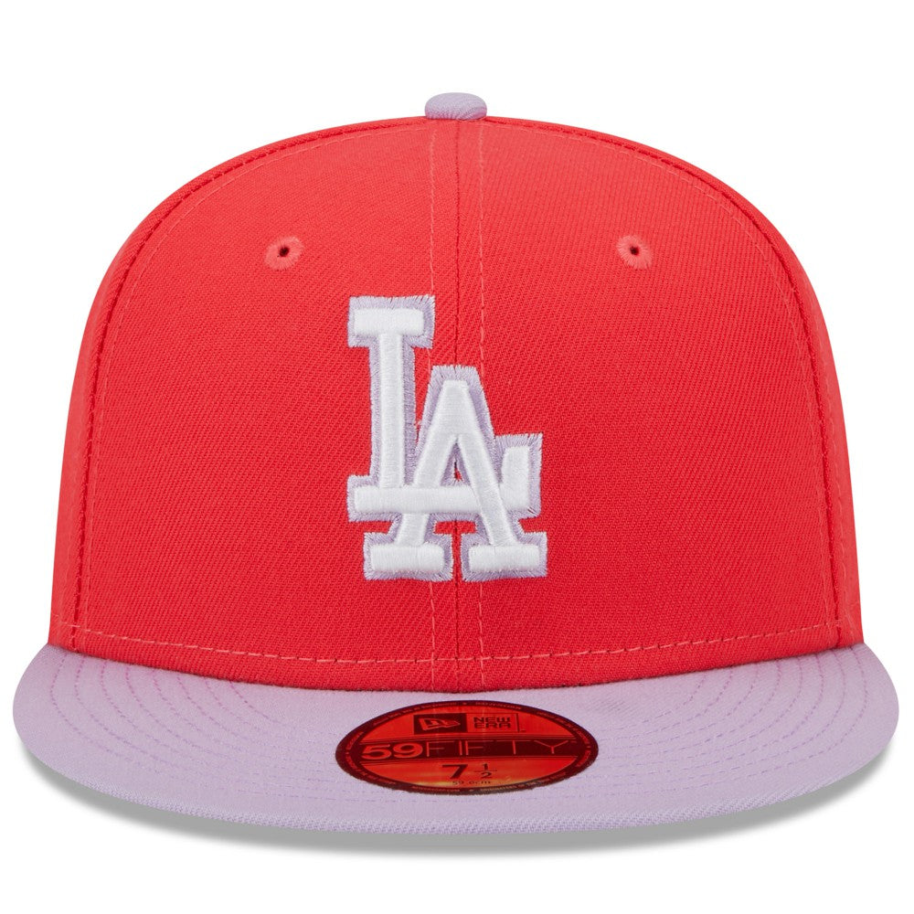 Los Angeles Dodgers New Era Spring Color Two-Tone 59FIFTY Fitted Hat Clearance