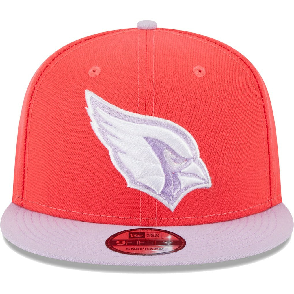 Arizona Cardinals New Era Two-Tone Color Pack 9FIFTY Snapback Hat Red/Lavender - NFL