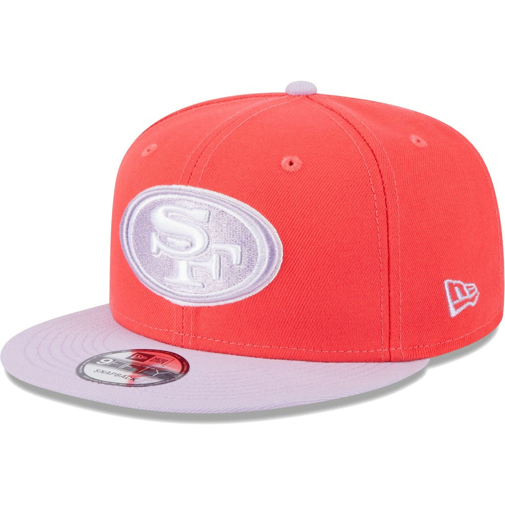 San Francisco 49ers New Era Two-Tone Color Pack 9FIFTY Snapback Hat Red/Lavender - NFL