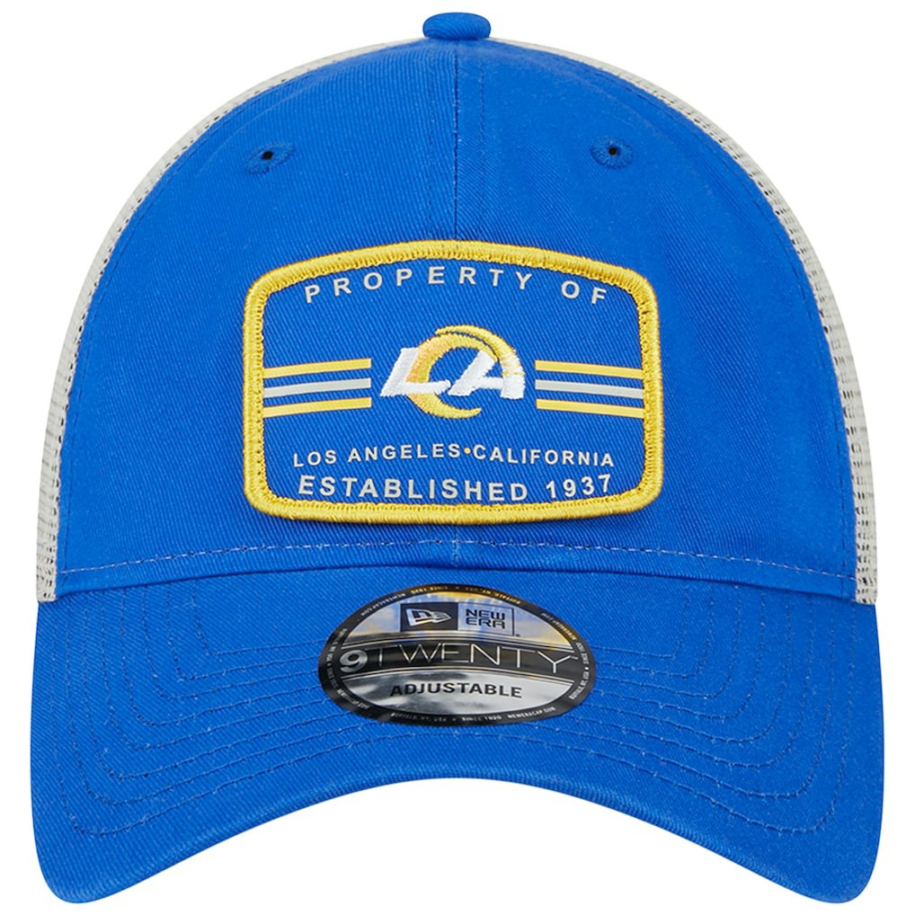 Los Angeles Rams New Era Property Trucker 9TWENTY Adjustable Hat Royal - NFL