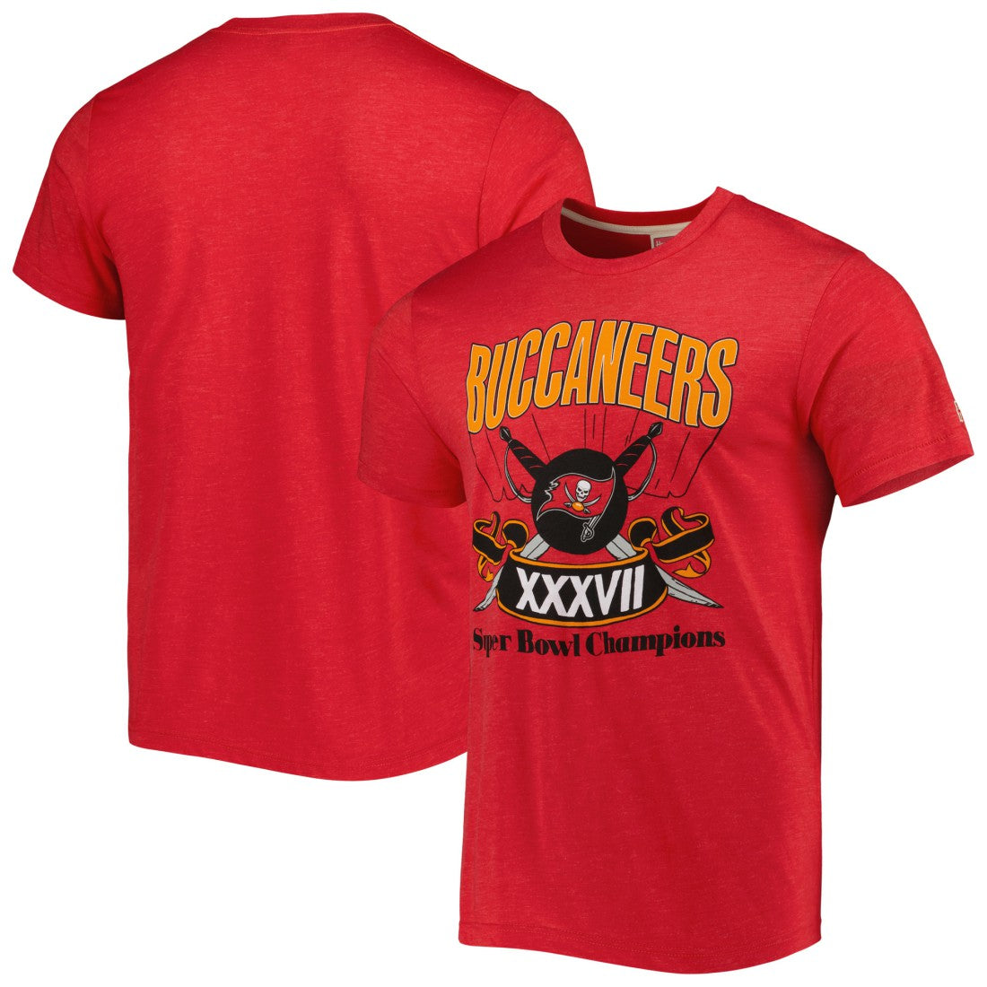 Tampa Bay Buccaneers Homage Super Bowl Classics Tri-Blend T-Shirt Red - NFL