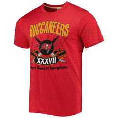 Tampa Bay Buccaneers Homage Super Bowl Classics Tri-Blend T-Shirt Red - NFL