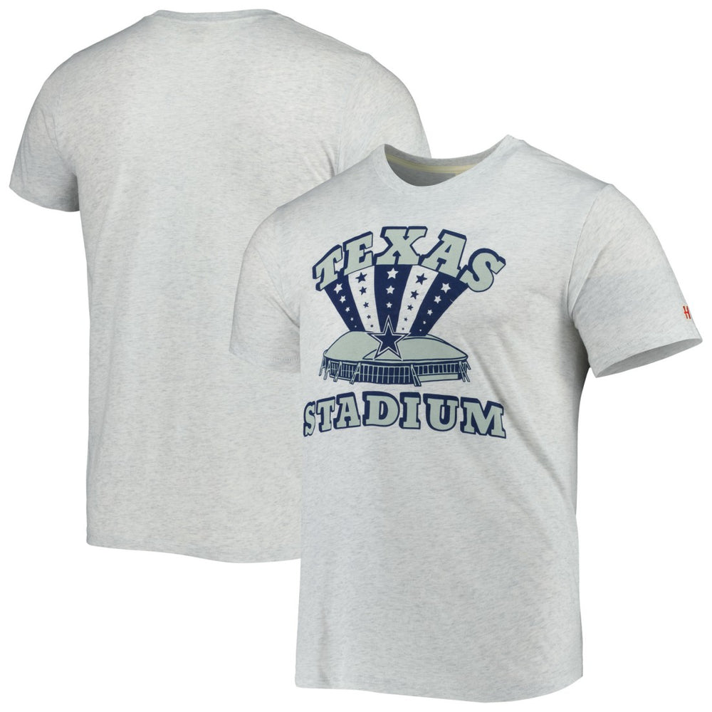 Dallas Cowboys Homage Texas Stadium Tri-Blend T-Shirt Ash - NFL