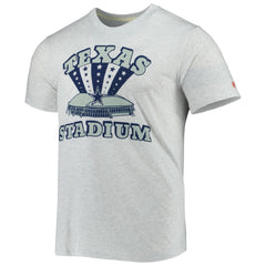 Dallas Cowboys Homage Texas Stadium Tri-Blend T-Shirt Ash - NFL