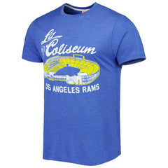 Los Angeles Rams Homage Stadium Tri-Blend T-Shirt Royal - NFL