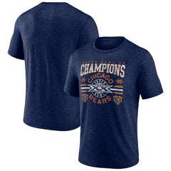 Chicago Bears Old Fashioned Tri-Blend T-Shirt Navy - NFL
