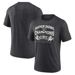 Las Vegas Raiders Hometown Old-Fashioned Super Bowl XVIII Champions Tri-Blend T-Shirt Charcoal - NFL