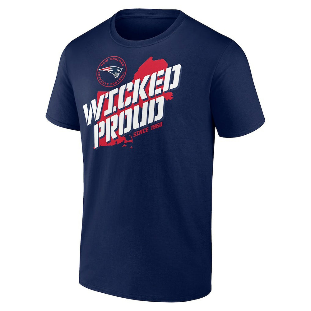 New England Patriots Hometown Collection Prime Time T-Shirt Navy - NFL