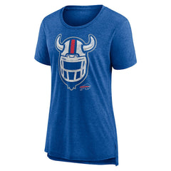 Buffalo Bills Women's Hometown First Down Tri-Blend T-Shirt Heather Royal - NFL