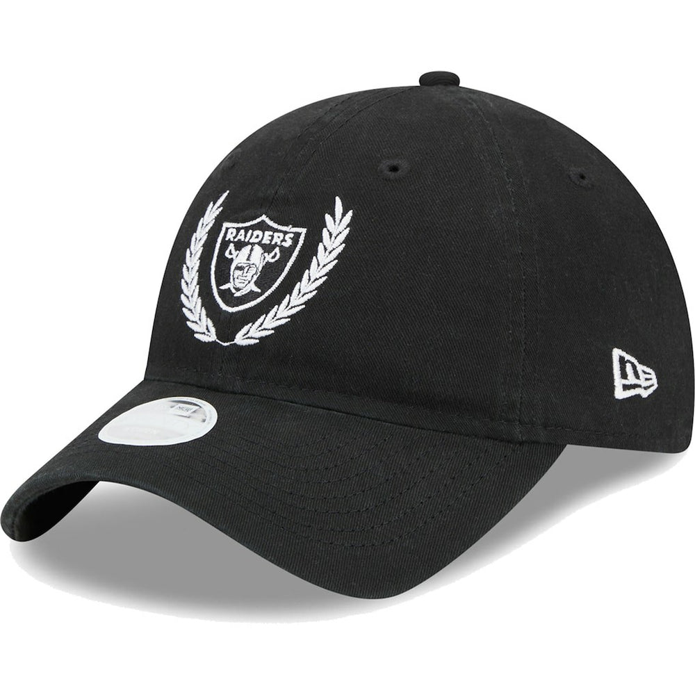 Las Vegas Raiders New Era Women's Leaves 9TWENTY Adjustable Hat Black - NFL