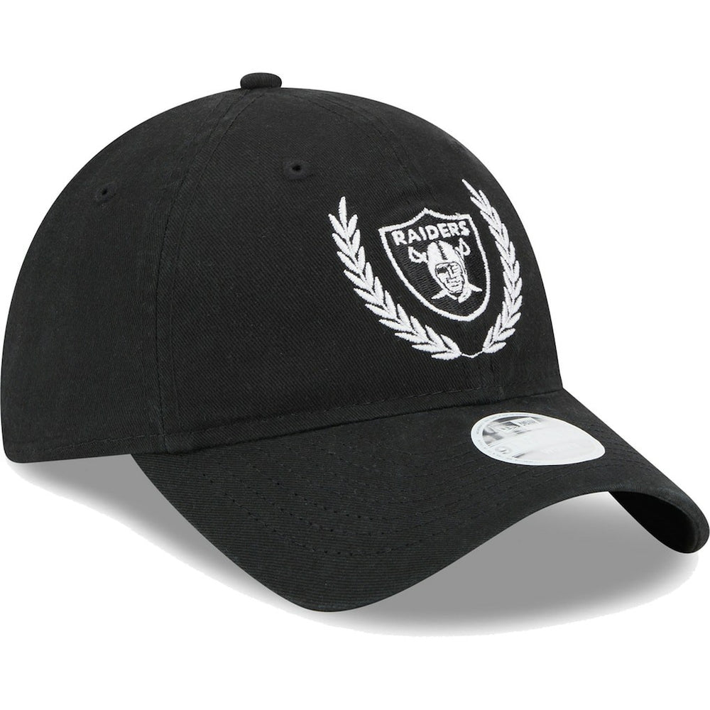 Las Vegas Raiders New Era Women's Leaves 9TWENTY Adjustable Hat Black - NFL