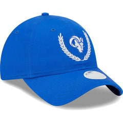 Los Angeles Rams New Era Women's Leaves 9TWENTY Adjustable Hat Royal - NFL