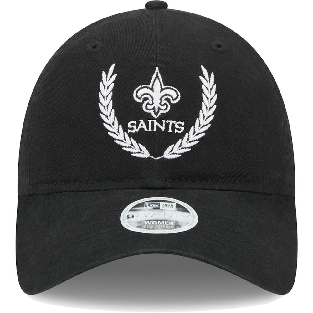New Orleans Saints New Era Women's Leaves 9TWENTY Adjustable Hat Black - NFL