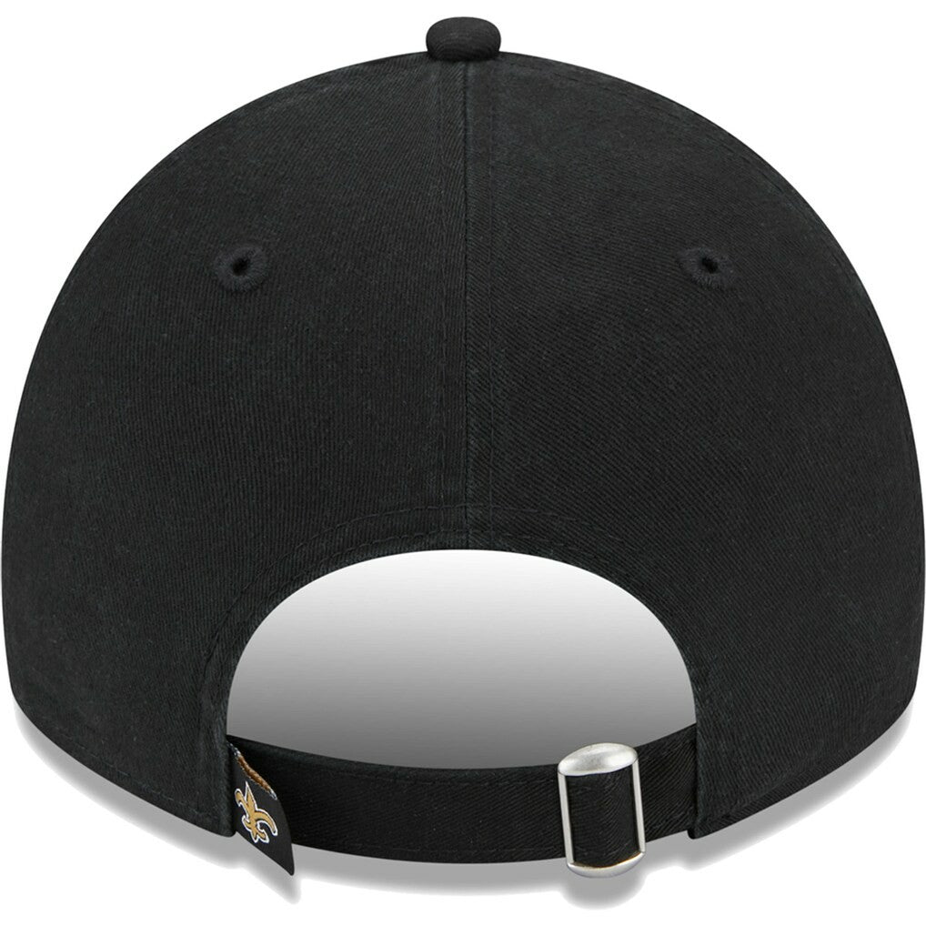 New Orleans Saints New Era Women's Leaves 9TWENTY Adjustable Hat Black - NFL