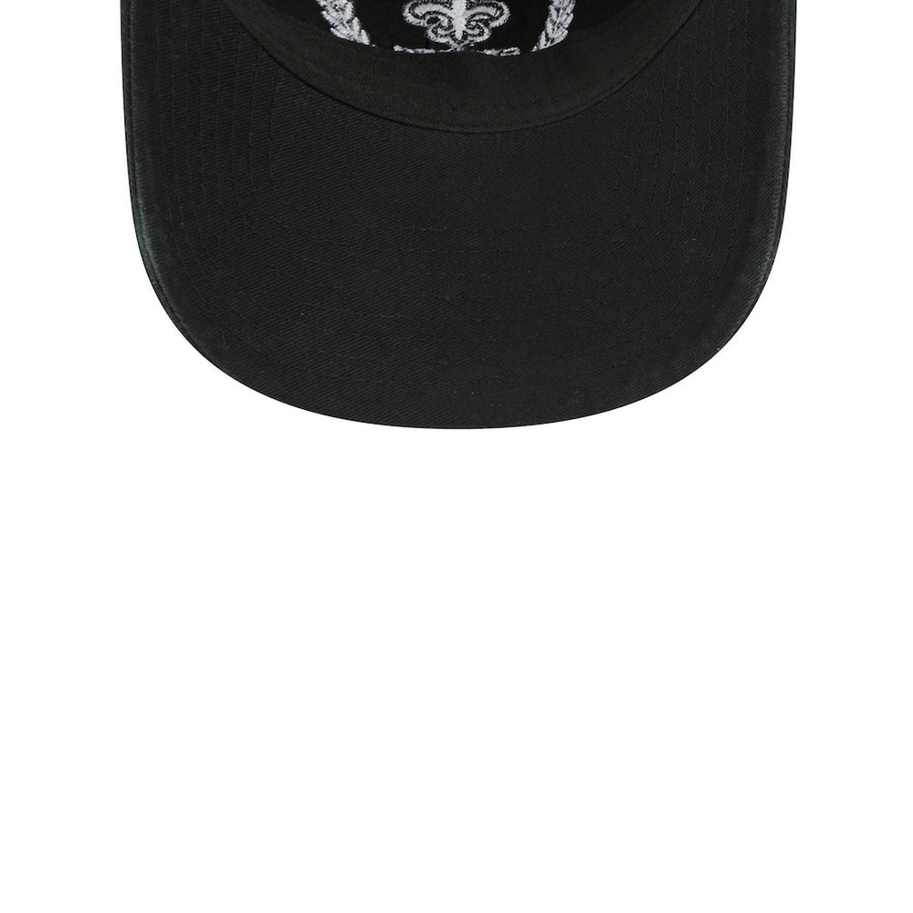 New Orleans Saints New Era Women's Leaves 9TWENTY Adjustable Hat Black - NFL