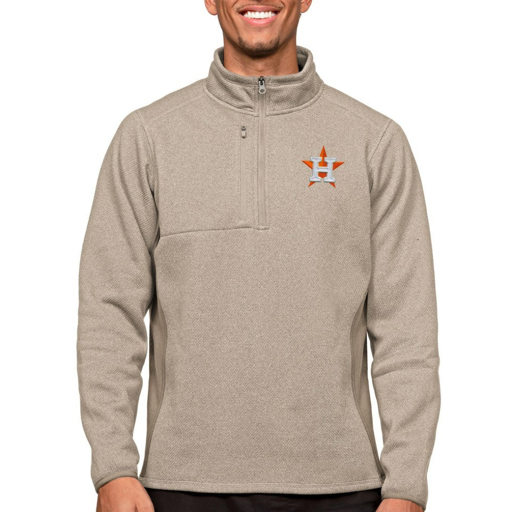 Houston Astros Antigua Course Quarter-Zip Pullover Top Lifestyle