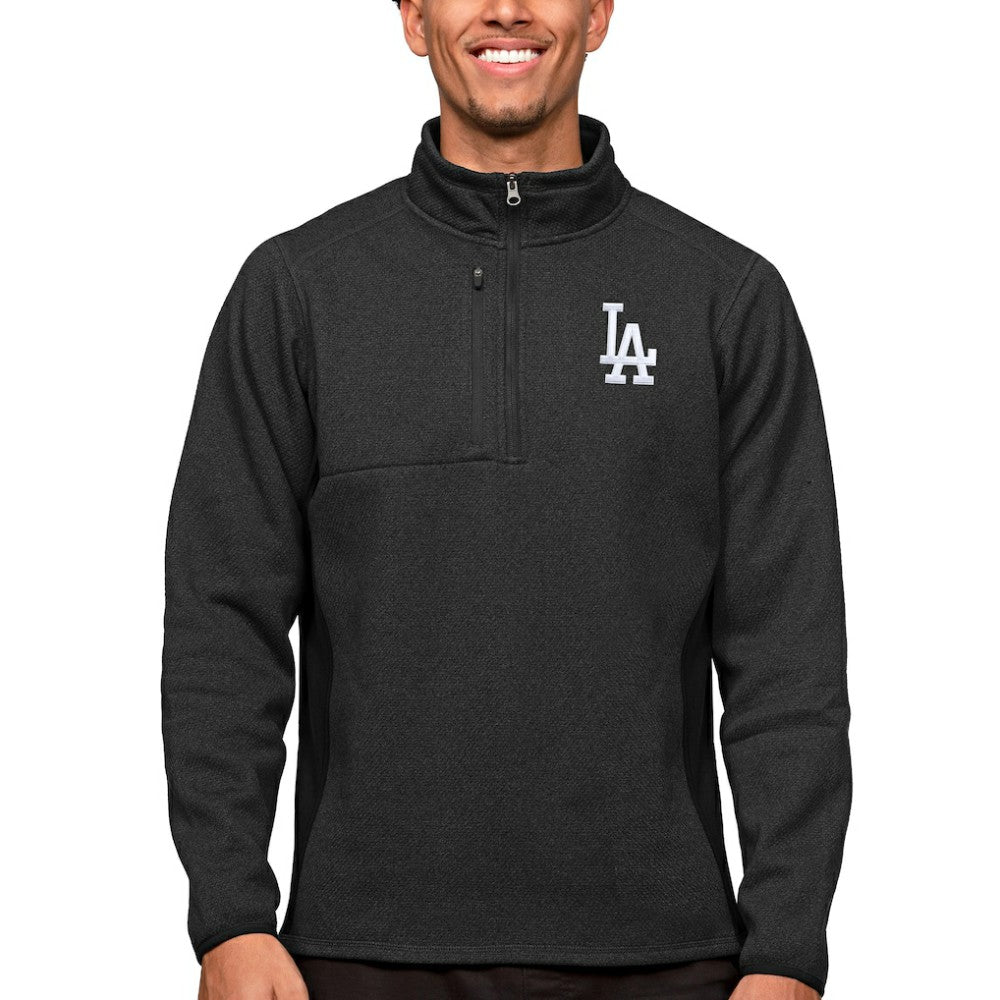 Los Angeles Dodgers Antigua Course Quarter-Zip Pullover Top Lifestyle