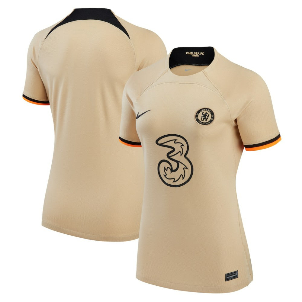 Nike Chelsea Women's 2022/23 Third Replica Jerseys - Gold