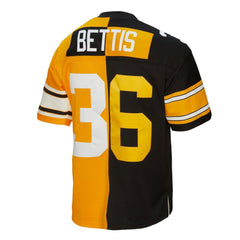 Jerome Bettis Pittsburgh Steelers 1996 Split Legacy Replica Jersey Black/Gold - Mitchell & Ness
