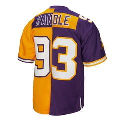 John Randle Minnesota Vikings 1998 Split Legacy Replica Jersey Purple/Gold - Mitchell & Ness