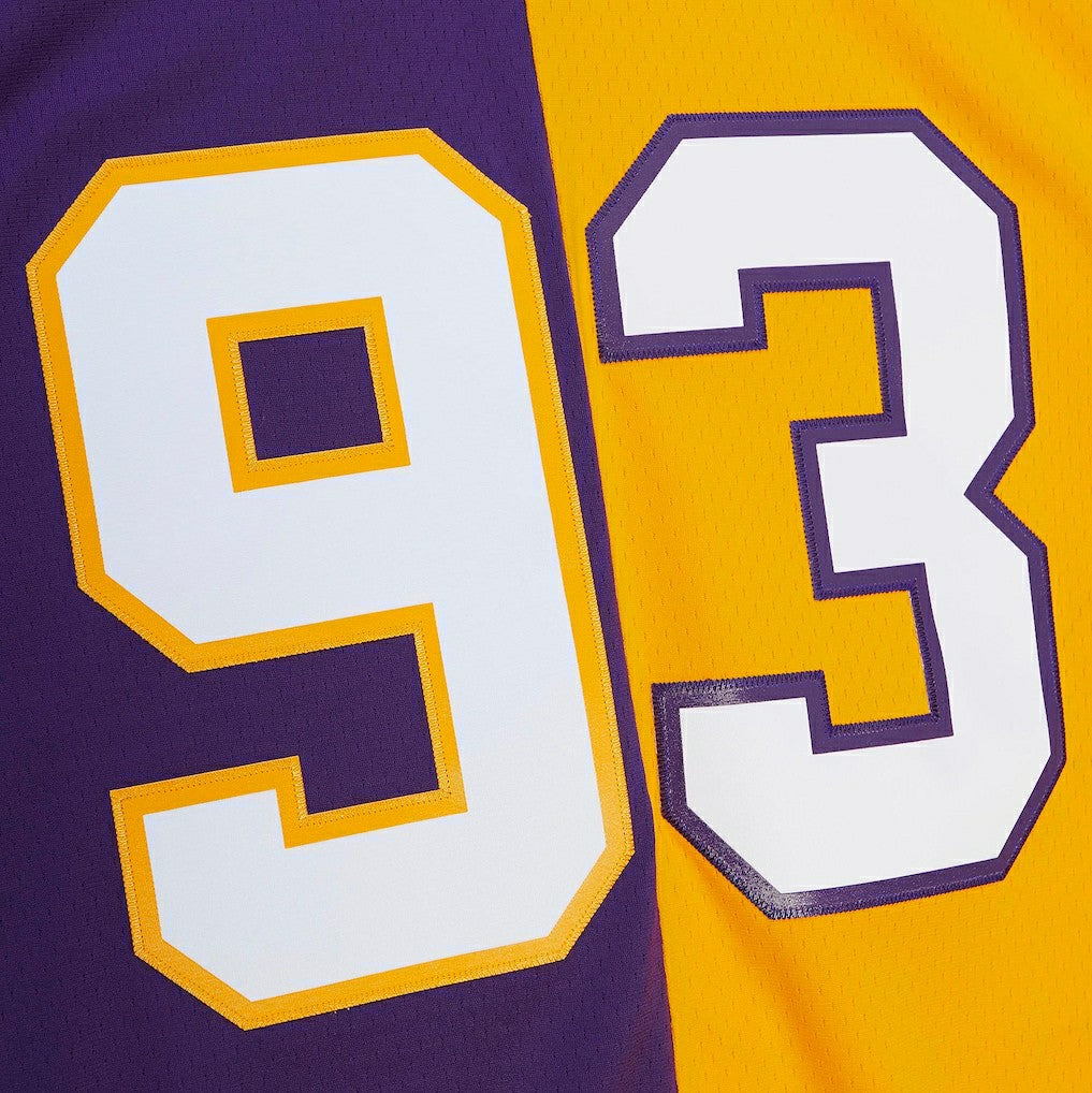 John Randle Minnesota Vikings 1998 Split Legacy Replica Jersey Purple/Gold - Mitchell & Ness