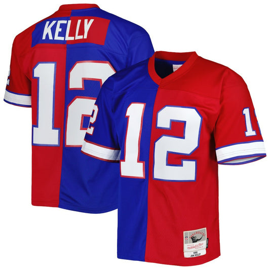 Jim Kelly Buffalo Bills 1990 Split Legacy Replica Jersey - Royal/Red online | NFL Jerseys