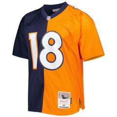 Peyton Manning Denver Broncos 2015 Split Legacy Replica Jersey Navy/Orange - Mitchell & Ness