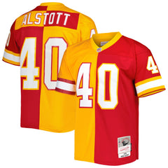 Mike Alstott Tampa Bay Buccaneers 1996 Split Legacy Replica Jersey Orange/Red - Mitchell & Ness