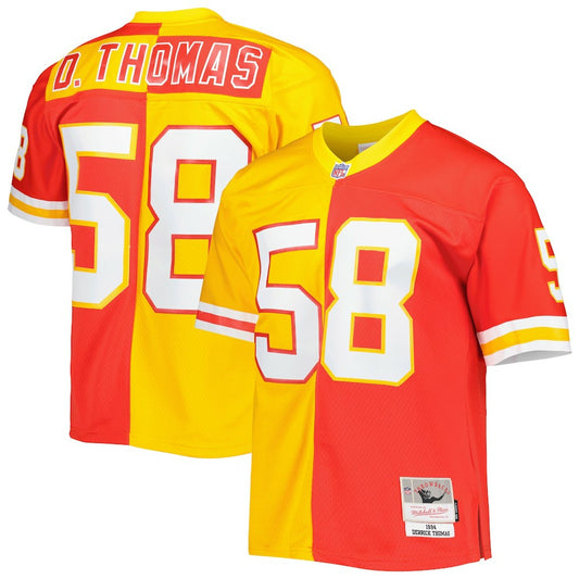 Derrick Thomas Kansas City Chiefs 1994 Split Legacy Replica Jersey - Red/Gold on sale | NFL Jerseys