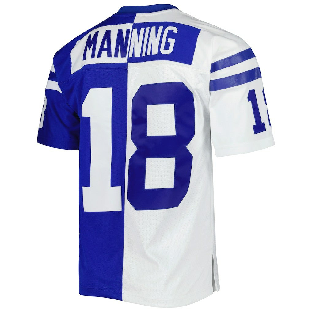 Peyton Manning Indianapolis Colts 1998 Split Legacy Replica Jersey - Royal/White outlet | NFL Jerseys