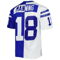Peyton Manning Indianapolis Colts 1998 Split Legacy Replica Jersey Royal/White - Mitchell & Ness