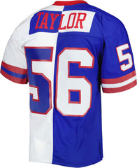 Lawrence Taylor New York Giants 1986 Split Legacy Replica Jersey Royal/White - Mitchell & Ness