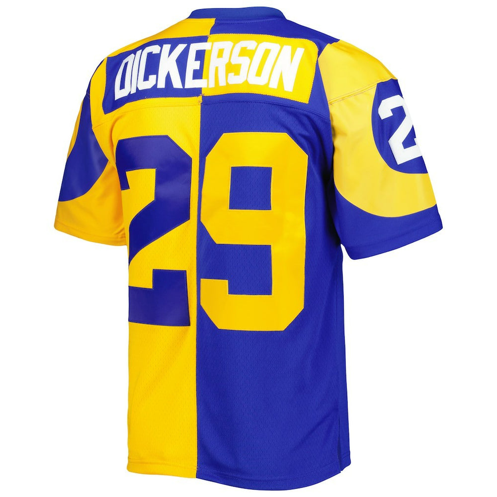 Eric Dickerson Los Angeles Rams 1984 Split Legacy Replica Jersey Royal/Gold - Mitchell & Ness