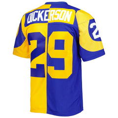 Eric Dickerson Los Angeles Rams 1984 Split Legacy Replica Jersey Royal/Gold - Mitchell & Ness