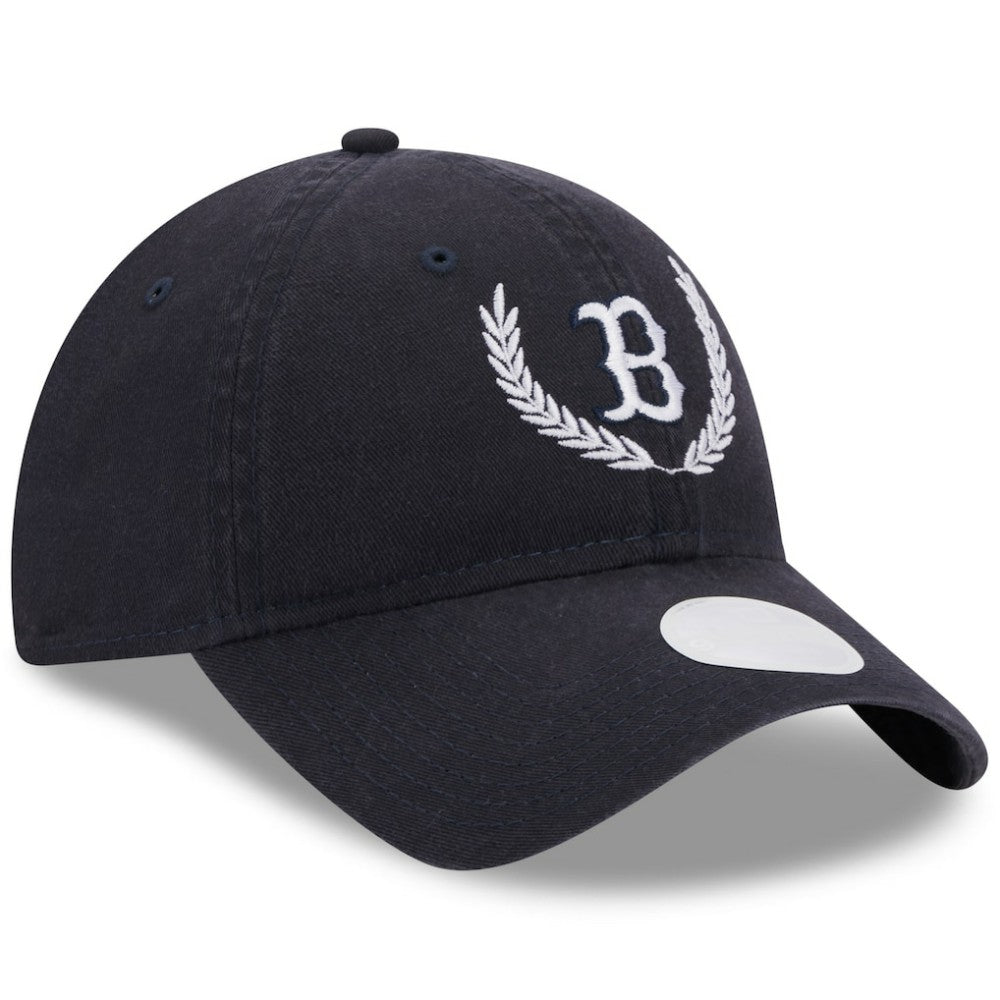 Boston Red Sox New Era Women's Leaves 9TWENTY Adjustable Hat Clearance