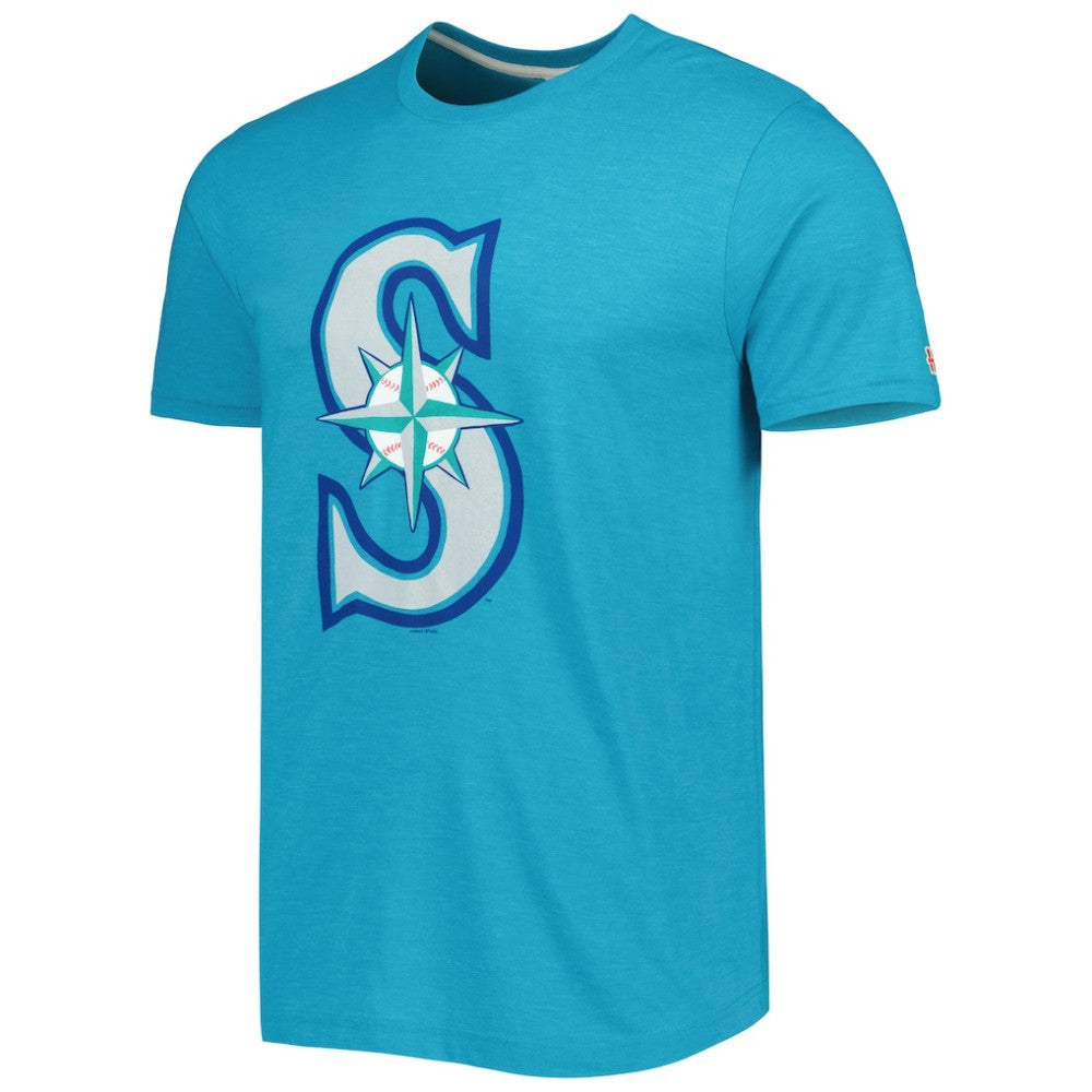 Seattle Mariners Homage Hand Drawn Logo Tri-Blend T-Shirt Lifestyle