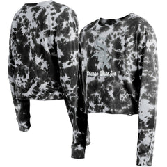 Chicago White Sox New Era Women's Tie-Dye Cropped Long Sleeve T-Shirt On Sale