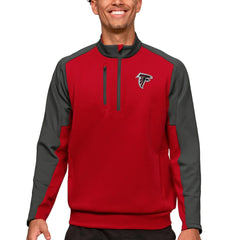Atlanta Falcons Antigua Team Quarter-Zip Pullover Top Red - NFL