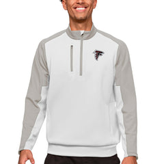 Atlanta Falcons Antigua Team Quarter-Zip Pullover Top White - NFL