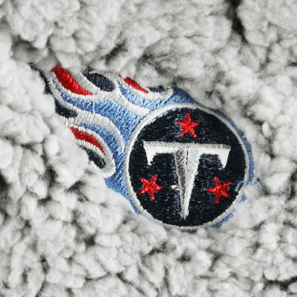 Tennessee Titans G-III 4Her by Carl Banks Women's Sherpa Quarter-Zip Jacket Gray - NFL