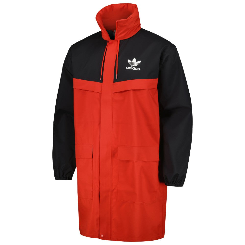 Adidas Manchester United Originals Hoodie Full-Zip Bench Jacket - Red/Black