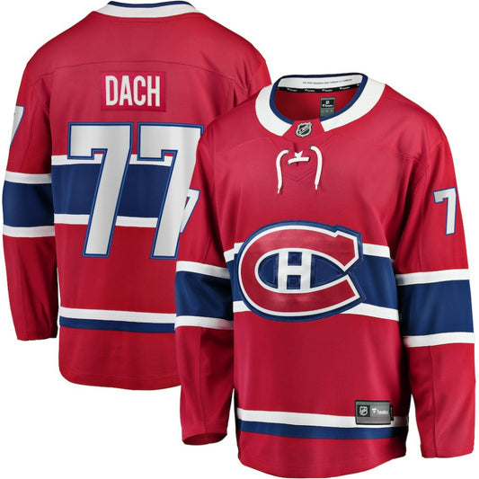 Kirby Dach Montreal Canadiens Fanatics Home Breakaway Player Jersey - Red | NHL Jerseys
