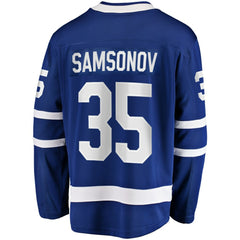 Ilya Samsonov Toronto Maple Leafs - Fanatics Home Breakaway Player Jersey Blue
